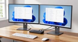 efficient dual computer workspace