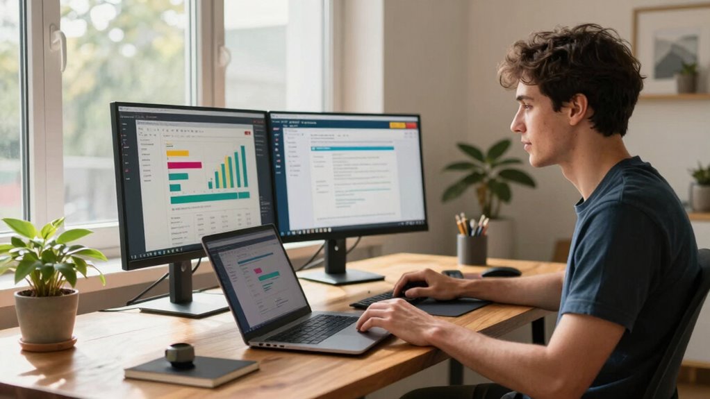 enhance productivity with dual screens