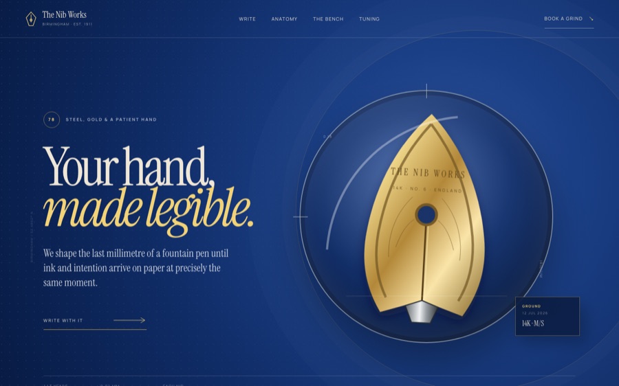 The Nib Works — Hand-ground fountain pen nibs since 1911 (FABLE/175)